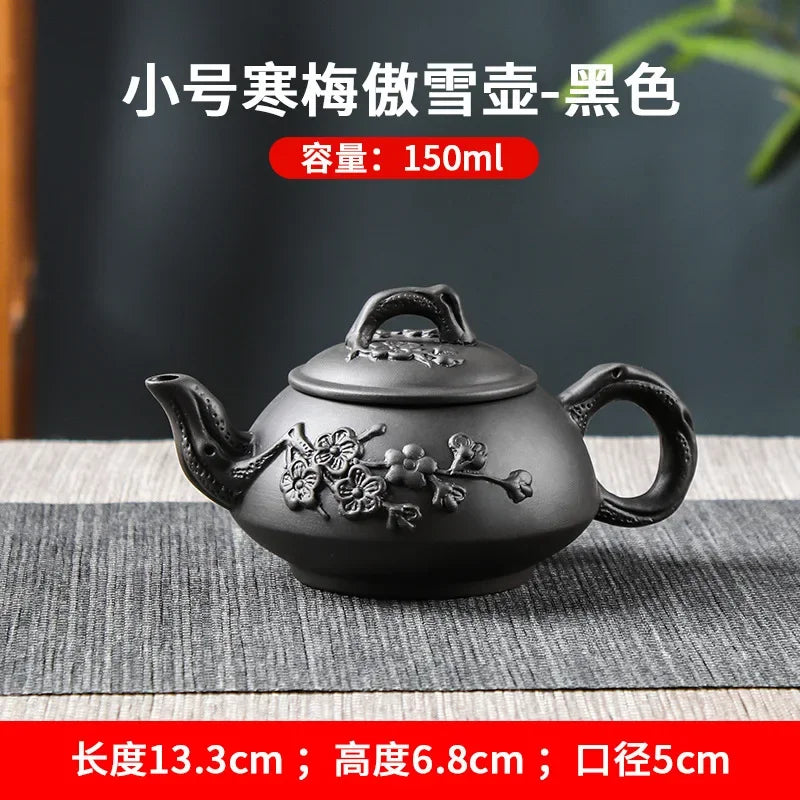 150/200/550/600ml Large Capacity Purple Sand Pot Hand Made Large Chinese Clay Teapot Tea Cup Household Ceramic Kettle Teapot Tea