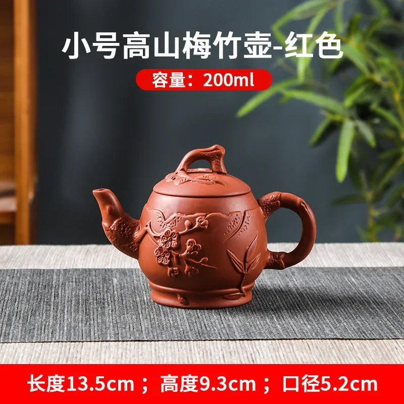 150/200/550/600ml Large Capacity Purple Sand Pot Hand Made Large Chinese Clay Teapot Tea Cup Household Ceramic Kettle Teapot Tea