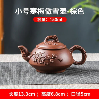 150/200/550/600ml Large Capacity Purple Sand Pot Hand Made Large Chinese Clay Teapot Tea Cup Household Ceramic Kettle Teapot Tea