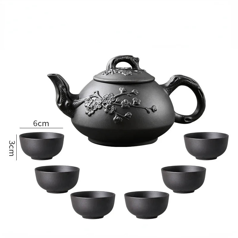 150/200/550/600ml Large Capacity Purple Sand Pot Hand Made Large Chinese Clay Teapot Tea Cup Household Ceramic Kettle Teapot Tea