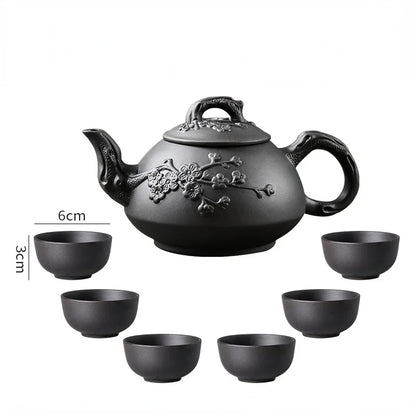 150/200/550/600ml Large Capacity Purple Sand Pot Hand Made Large Chinese Clay Teapot Tea Cup Household Ceramic Kettle Teapot Tea