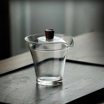 150ML Transparent Glass Cover Bowl Tea Tureen Special Tea Set for Green Tea Kung Fu Tea Bowl Single Non-hot Tea Maker Gaiwan