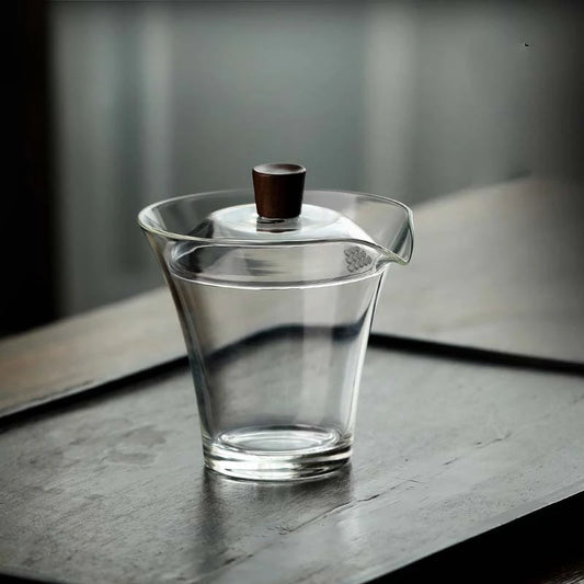 150ML Transparent Glass Cover Bowl Tea Tureen Special Tea Set for Green Tea Kung Fu Tea Bowl Single Non-hot Tea Maker Gaiwan