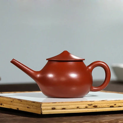 150ML Yixing Purple Clay Teapot with Long Spout Real Handmade Fisher Zisha Kettle Puer Tea Set Kung Fu Zisha Teaware