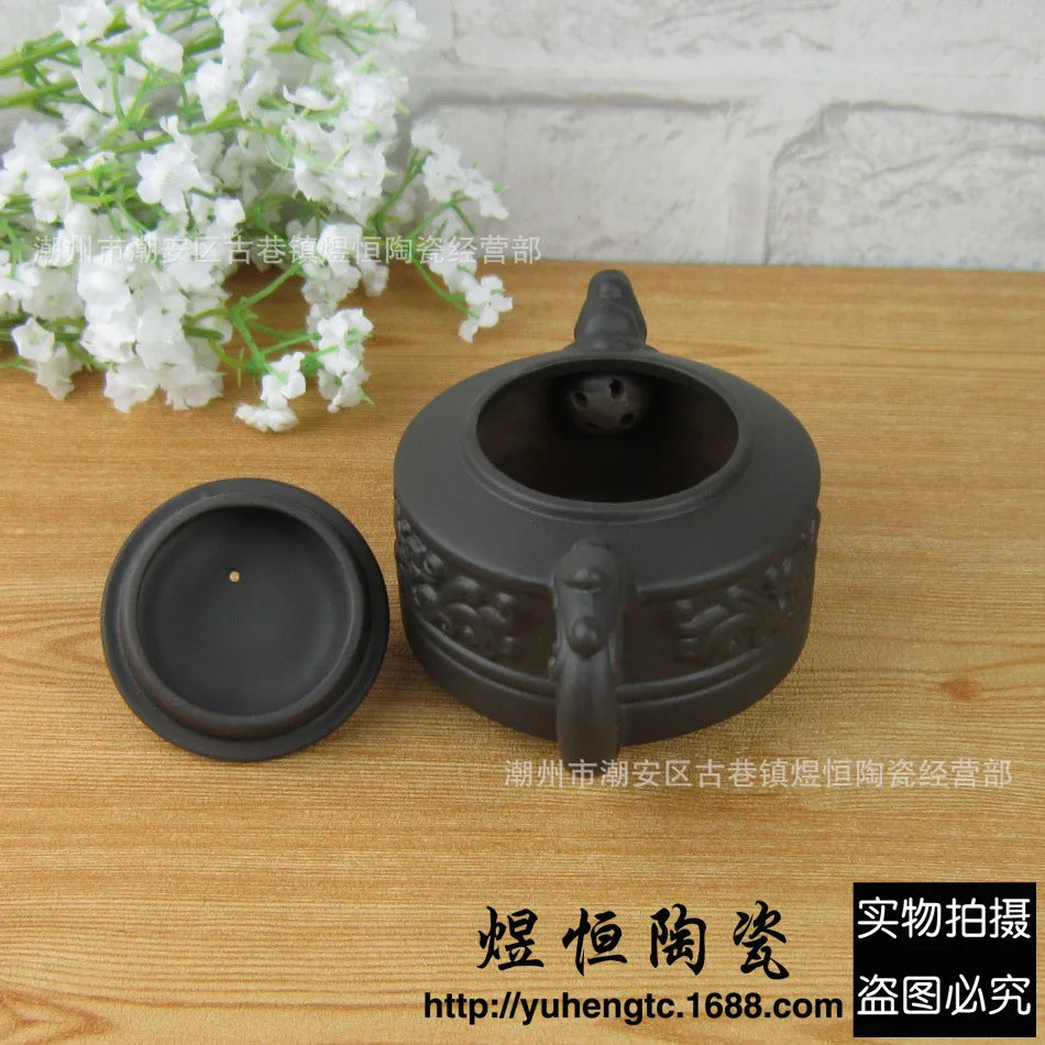 150cc Authentic Yixing Teapot Dragon and Phoenix Tea Pot Big Capacity Purple Clay Tea Set Kettle Kung Fu Teapots Drop Shipping