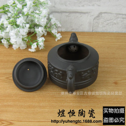 150cc Authentic Yixing Teapot Dragon and Phoenix Tea Pot Big Capacity Purple Clay Tea Set Kettle Kung Fu Teapots Drop Shipping