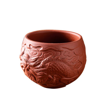 150cc Chinese Yixing Purple Clay Teacup Portable Meditation Cup Handmade Boutique Tea Bowl Master Cup Customized Tea Set