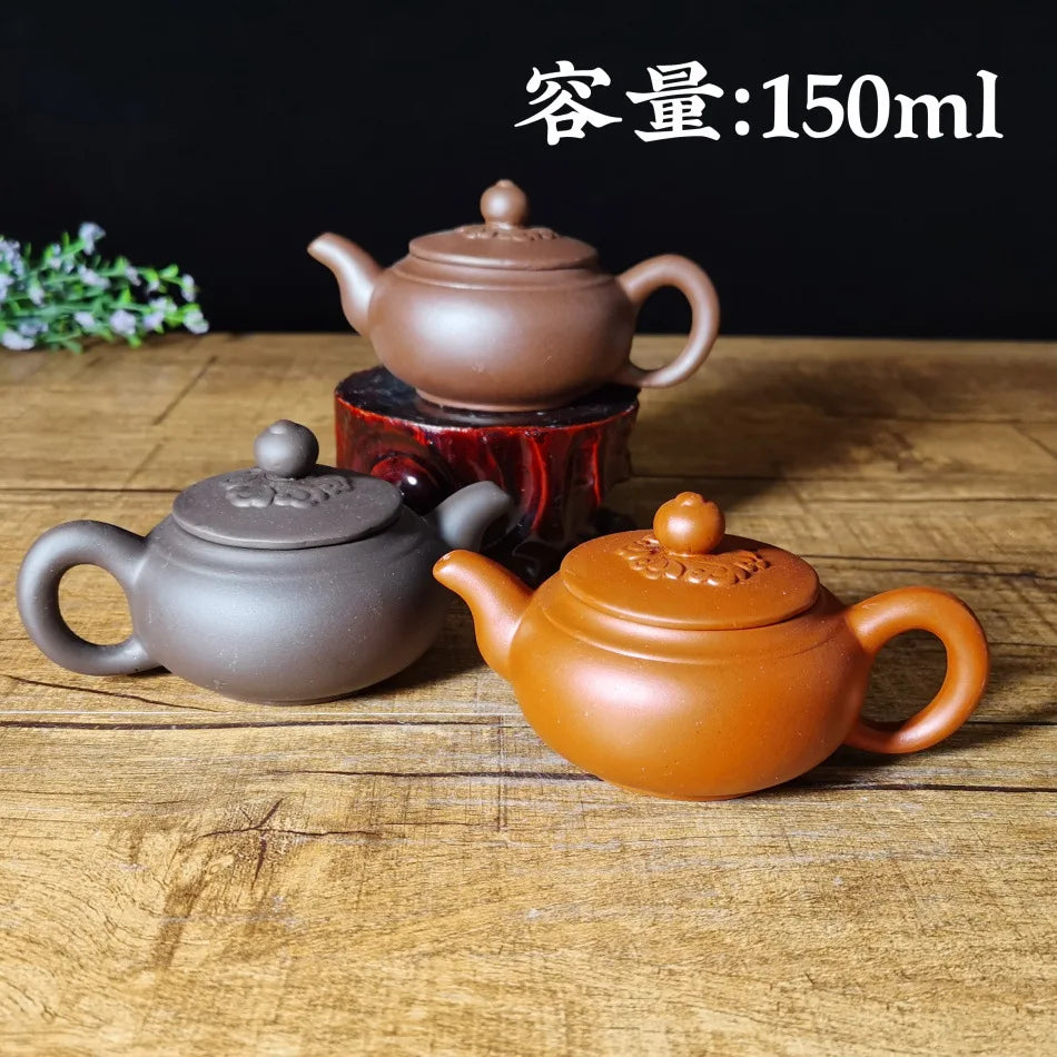 150cc Drinkware Puer Chinese Tea Pot Oolong Yixing Blooming Purple Clay Tea Pot Vintage Traditional Dzbanek Do Herbaty Teaware