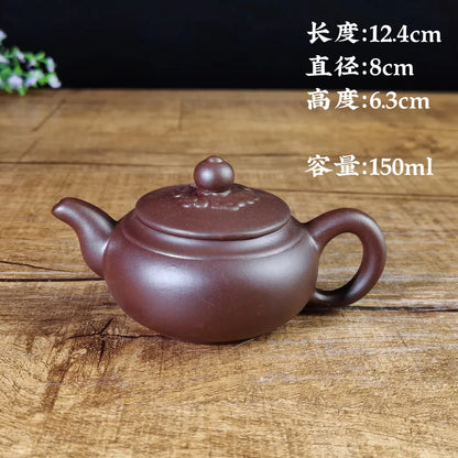150cc Drinkware Puer Chinese Tea Pot Oolong Yixing Blooming Purple Clay Tea Pot Vintage Traditional Dzbanek Do Herbaty Teaware