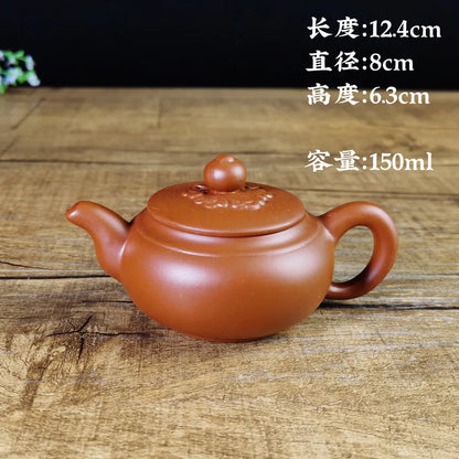 150cc Drinkware Puer Chinese Tea Pot Oolong Yixing Blooming Purple Clay Tea Pot Vintage Traditional Dzbanek Do Herbaty Teaware
