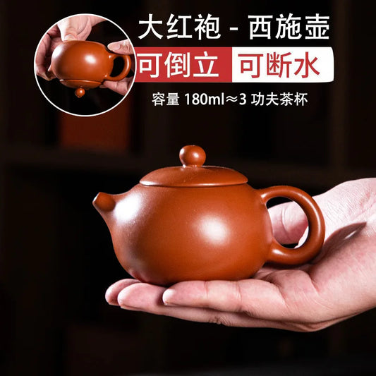 150cc Handmade Xi Shi Pot With Tea Infuser Teapot Red Clay Tetera Zhu Ni Porcelain Antique Chinese Ceramic Kettle