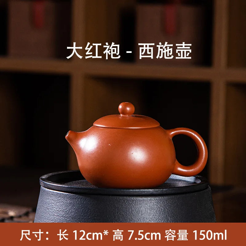 150cc Handmade Xi Shi Pot With Tea Infuser Teapot Red Clay Tetera Zhu Ni Porcelain Antique Chinese Ceramic Kettle