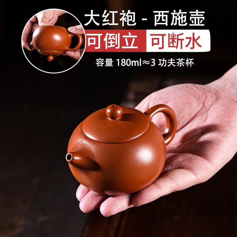 150cc Handmade Xi Shi Pot With Tea Infuser Teapot Red Clay Tetera Zhu Ni Porcelain Antique Chinese Ceramic Kettle