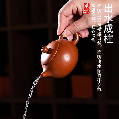 150cc Handmade Xi Shi Pot With Tea Infuser Teapot Red Clay Tetera Zhu Ni Porcelain Antique Chinese Ceramic Kettle
