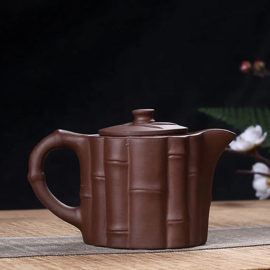 150cc Yixing Handmade Purple Clay Pot Combination of Clear Knowledge and Action Kung Fu Tea Set Chinese TeaPot