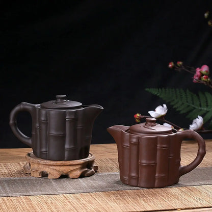 150cc Yixing Handmade Purple Clay Pot Combination of Clear Knowledge and Action Kung Fu Tea Set Chinese TeaPot
