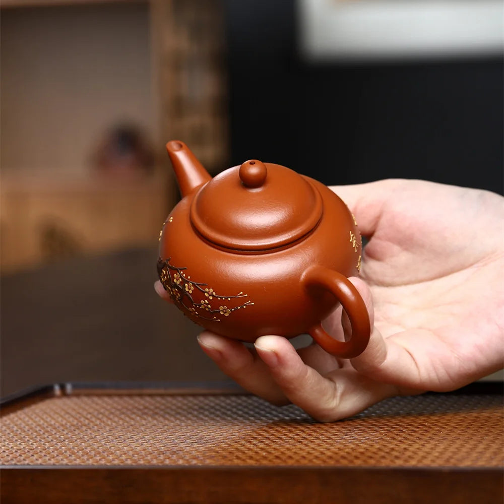 150cc Yixing Teapot Handmade Purple Clay Small Capacity Traditional Chinese Kettle Puer Oolong Tea Set