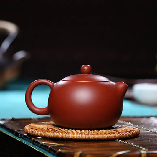 150ml Authentic Yixing Purple Clay Teapot Ball Hole Filter Xishi Tea Pot Raw Ore Dahongpao Beauty Kettle Handmade Zisha Tea Set