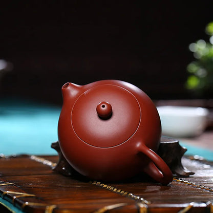 150ml Authentic Yixing Purple Clay Teapot Ball Hole Filter Xishi Tea Pot Raw Ore Dahongpao Beauty Kettle Handmade Zisha Tea Set