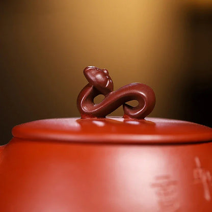 150ml Authentic Yixing Purple Clay Teapots Famous Handmade Stone Scoop Tea Pot Raw Ore Dahongpao Kettle Chinese Zisha Tea Set