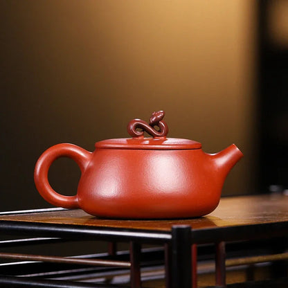 150ml Authentic Yixing Purple Clay Teapots Famous Handmade Stone Scoop Tea Pot Raw Ore Dahongpao Kettle Chinese Zisha Tea Set