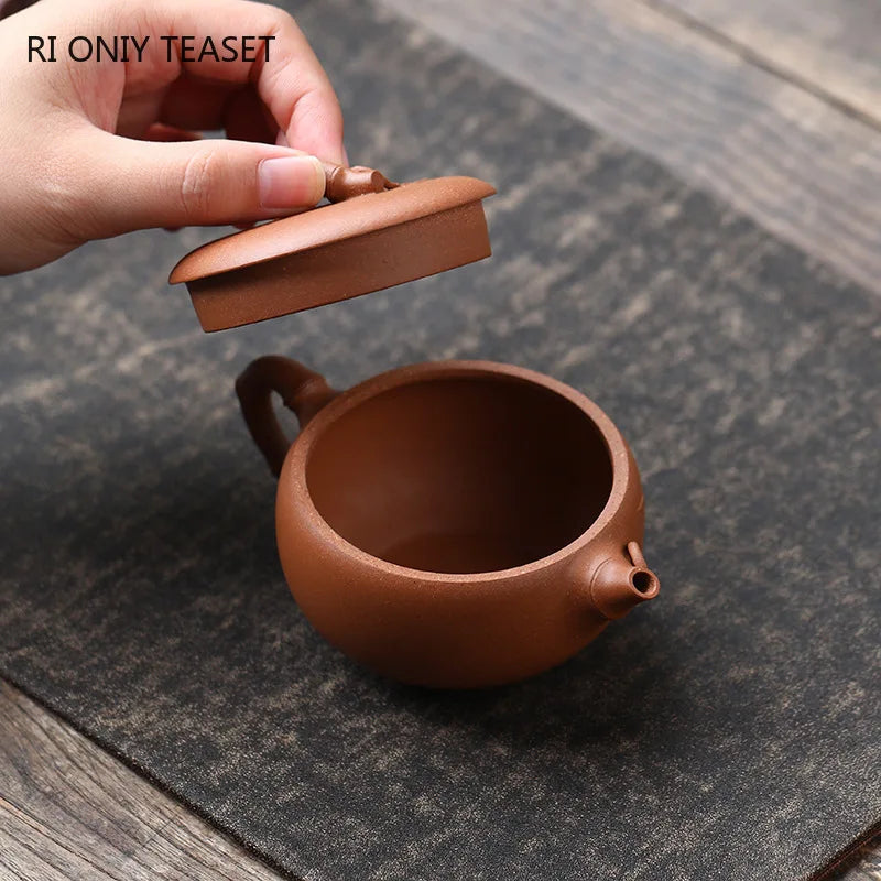 150ml Chinese Yixing Handmade Purple Clay Teapots Beauty Kettle Famous Artists Bamboo Leaf Shape Tea Pot Zisha Tea Set Teaware