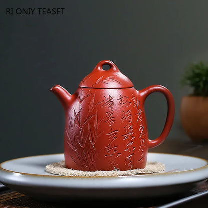 150ml Chinese Yixing High-end Purple Clay Teapots Famous Artists Handmade Raw Ore Dahongpao Mud Tea Pot Kettle Zisha Tea Set