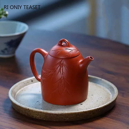150ml Chinese Yixing High-end Purple Clay Teapots Famous Artists Handmade Raw Ore Dahongpao Mud Tea Pot Kettle Zisha Tea Set