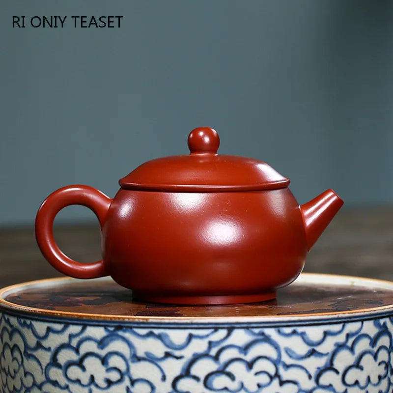 150ml Chinese Yixing Purple Clay Teapots Authentic Handmade Tea Pot Raw Ore Dahongpao Beauty Kettle Zisha Tea Set Customized