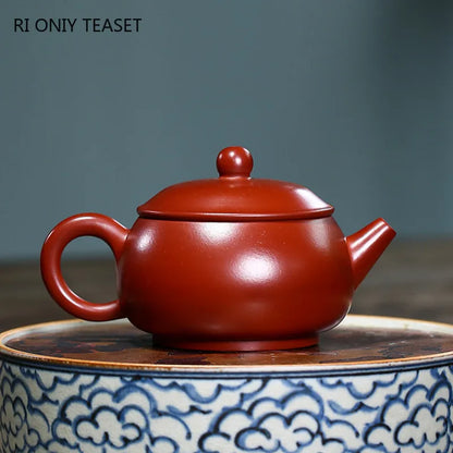 150ml Chinese Yixing Purple Clay Teapots Authentic Handmade Tea Pot Raw Ore Dahongpao Beauty Kettle Zisha Tea Set Customized