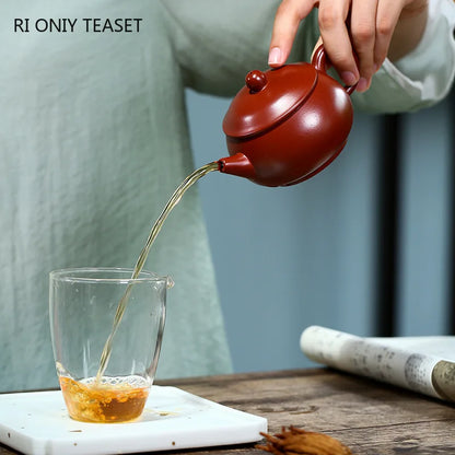 150ml Chinese Yixing Purple Clay Teapots Authentic Handmade Tea Pot Raw Ore Dahongpao Beauty Kettle Zisha Tea Set Customized