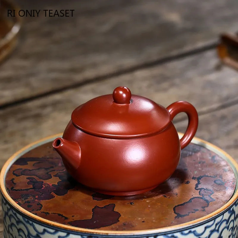 150ml Chinese Yixing Purple Clay Teapots Authentic Handmade Tea Pot Raw Ore Dahongpao Beauty Kettle Zisha Tea Set Customized