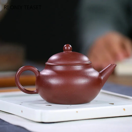 150ml Chinese Yixing Purple Clay Teapots Traditional Handmade Tea Pot Kettle Raw Ore Zhu Mud Famous Zisha Tea Set Accessories