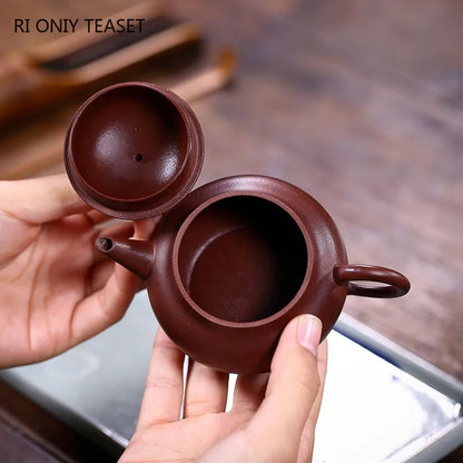 150ml Chinese Yixing Purple Clay Teapots Traditional Handmade Tea Pot Kettle Raw Ore Zhu Mud Famous Zisha Tea Set Accessories