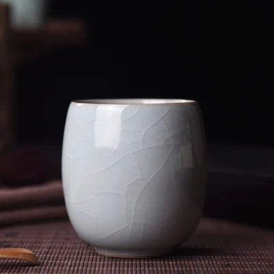 150ml Chinese master cup crackle glaze porcelain tea cup marked Longquan celadon cup of tea kungfu personal teacups brother kiln