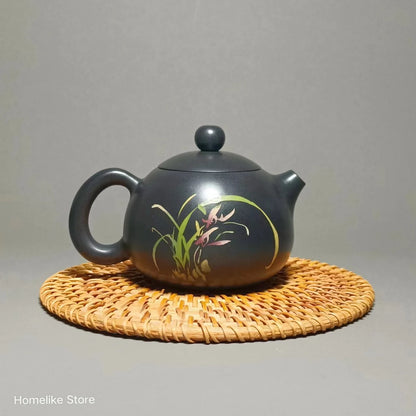 150ml Jianshui Purple Clay Pure Handmade Color filling Tea Pot(Not Yixing Zisha) Kung Fu Tea Set Drinkware Tea Ceremony