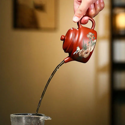 150ml Master Handmade Yixing Purple Clay Teapot Raw Ore Dahongpao Dezhong Tea Pot Home Filter Kettle Zisha Tea Set Supplies