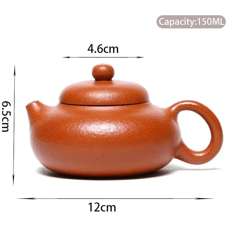 150ml Yixing Purple Clay Teapot Authentic Handmade Tea Pot Raw Ore Beauty Kettle Chinese Famous Zisha Tea Set Collection Gifts