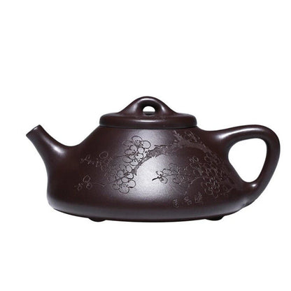 150ml Yixing Purple Clay Teapot Famous Artists Hand-painted Plum Blossom Tea Pot Raw Ore Purple Mud Kettle Chinese Zisha Tea Set