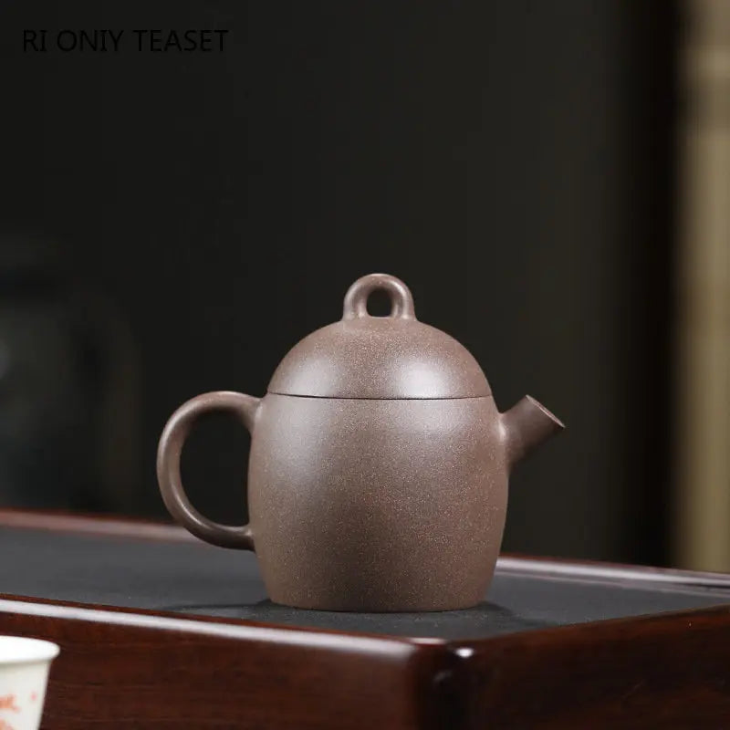 150ml Yixing Purple Clay Teapots Famous Artists Handmade Tea Pot Raw Ore Grey Section Mud Kettle Chinese Zisha Tea Set Teaware