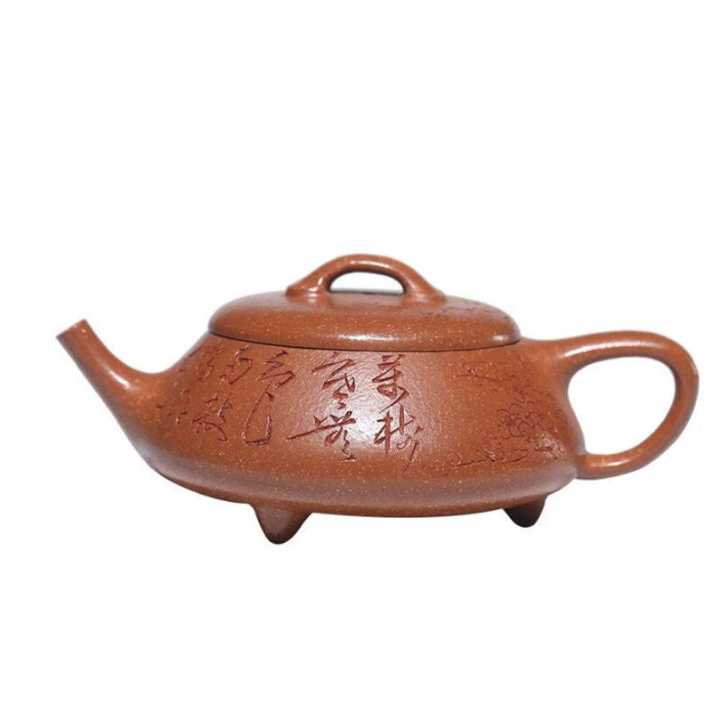 150ml Yixing Raw Ore Purple Clay Teapots Famous Artists Handmade Tea Pot Beauty Kettle Chinese High-end Zisha Tea Set Collection