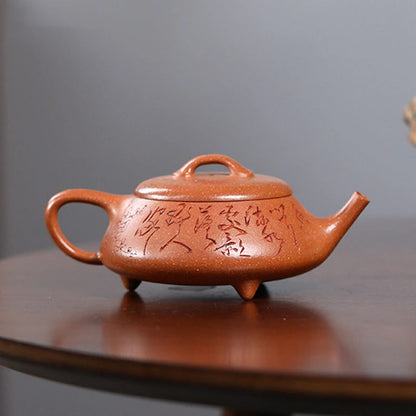 150ml Yixing Raw Ore Purple Clay Teapots Famous Artists Handmade Tea Pot Beauty Kettle Chinese High-end Zisha Tea Set Collection