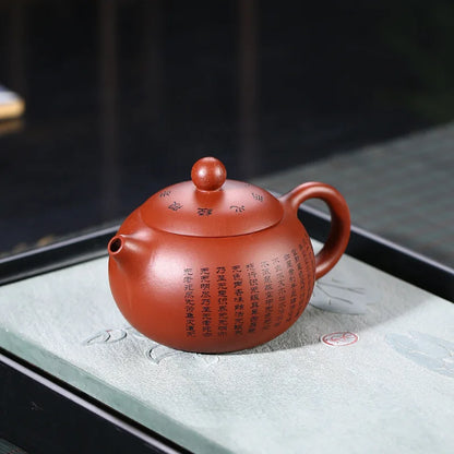 150ml Yixing Small Capacity Purple Clay Teapot Chinese Famous Artists Handmade Xishi Tea Pot Beauty Kettle Zisha Tea Set Teaware