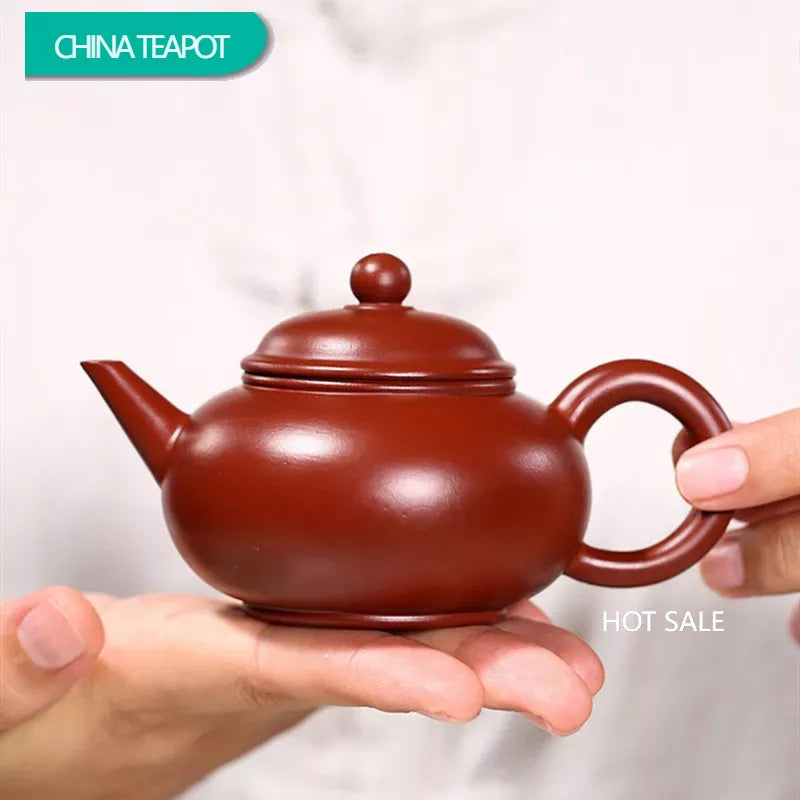 140ml Chinese Yixing Purple Clay Teapots Raw Ore Dahongpao Tea Pot Beauty Kettle Famous Handmade Zisha Tea Set Accessories