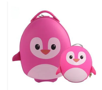 16 Inch 2 Wheels Travel Trolley Suitcase for kids cartoon Backpack for girls Kids Luggage Suitcase Travel Trolley Bag for kids