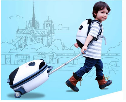 16 Inch 2 Wheels Travel Trolley Suitcase for kids cartoon Backpack for girls Kids Luggage Suitcase Travel Trolley Bag for kids