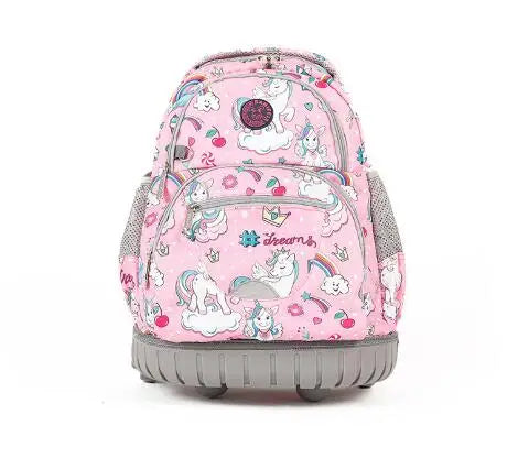16 Inch Rolling Luggage backpack for teenagers School Trolley Backpack for boy Wheeled Backpack kids School Trolley Bag For boys