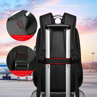 16-inch laptop backpack for men, large-capacity business commuter backpack, water-repellent, simple student school bag