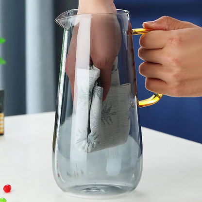 1600ml Nordic style heat-resistant glass kettle  Large-capacity household explosion-proof juice coffee milk jug Filter with lid