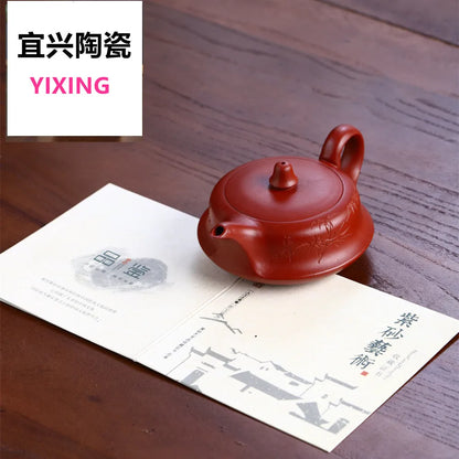 160cc Authentic Yixing Purple Clay Teapot Dahongpao Tea Pot Handmade Ball Hole Filter Tea Infuser Household Customized Teaware